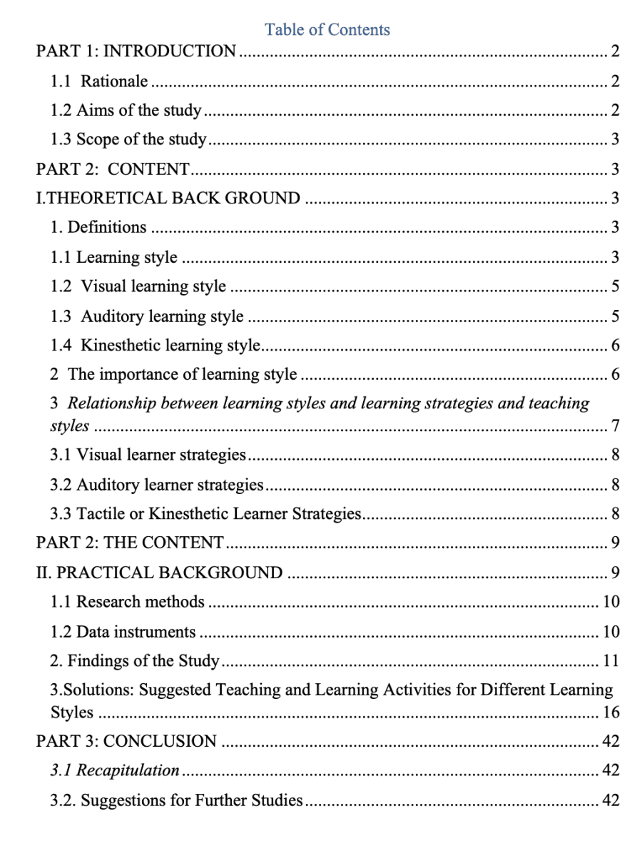 SKKN A Study on Learning Style Preferences at Phan Dang Luu High School