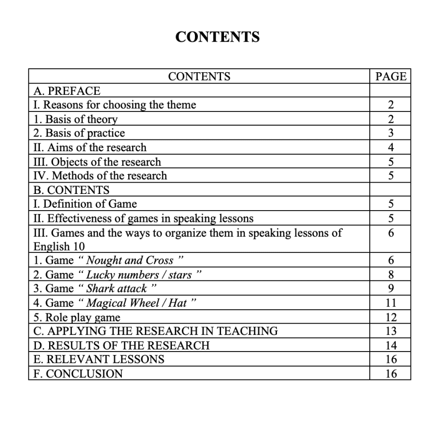 SKKN Organizing games in teaching speaking lessons of English 10