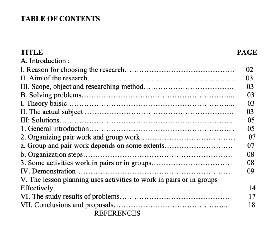 SKKN Some activities work in pairs or in groups effectively in Speaking lesson (English 11 - Basic)