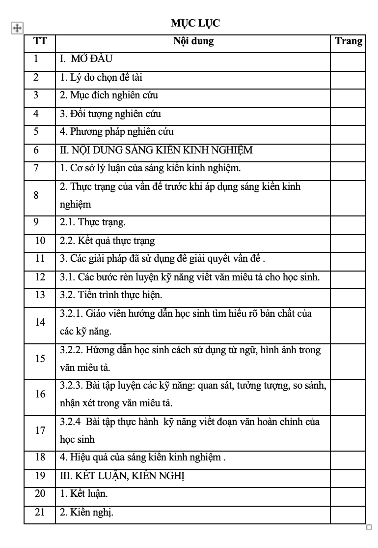 SKKN Một số phương pháp rèn kỹ năng viết văn miêu tả cho học sinh lớp 6