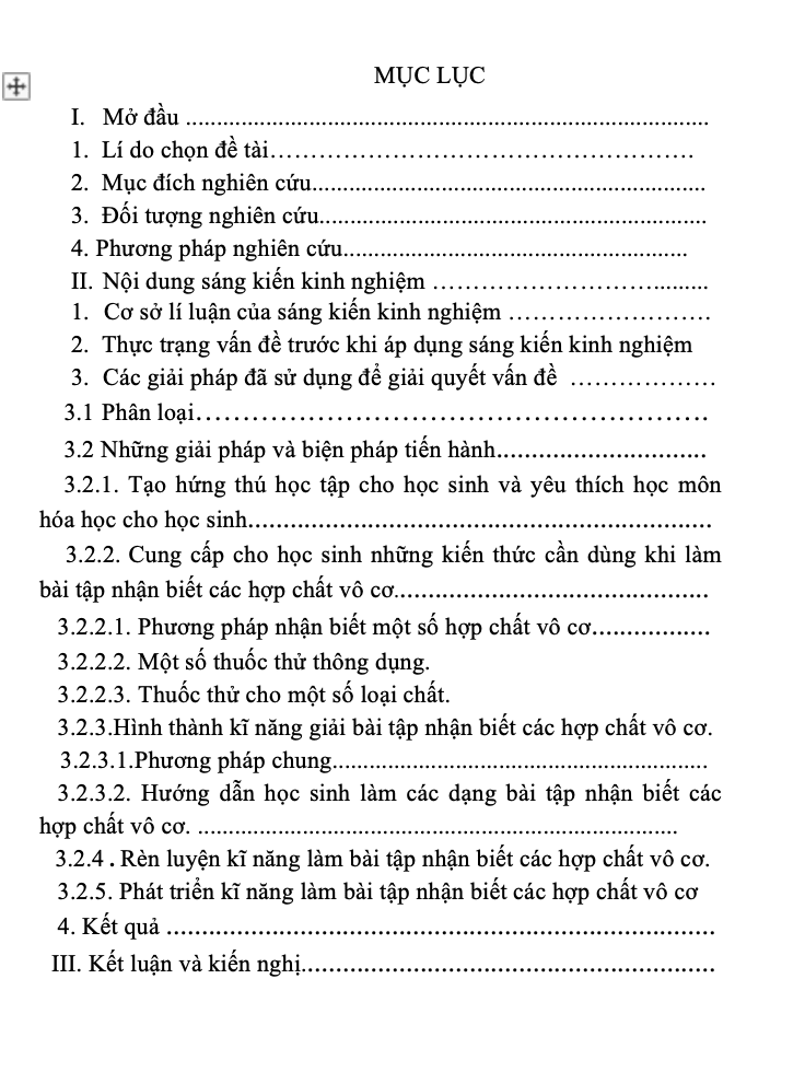 SKKN Rèn luyện kĩ năng giải bài tập “Nhận biết các hợp chất vô cơ” cho học sinh khá, giỏi lớp 9