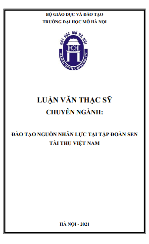 LVTS Đào tạo nguồn nhân lực tại tập đoàn sen tài thu Việt Nam