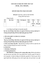 SKKN Dạy học chủ đề Bảng Tuần Hoàn các nguyên tố Hóa học cho học sinh lớp 10 – Chương trình phổ thông 2018 theo định hướng giáo dục STEM