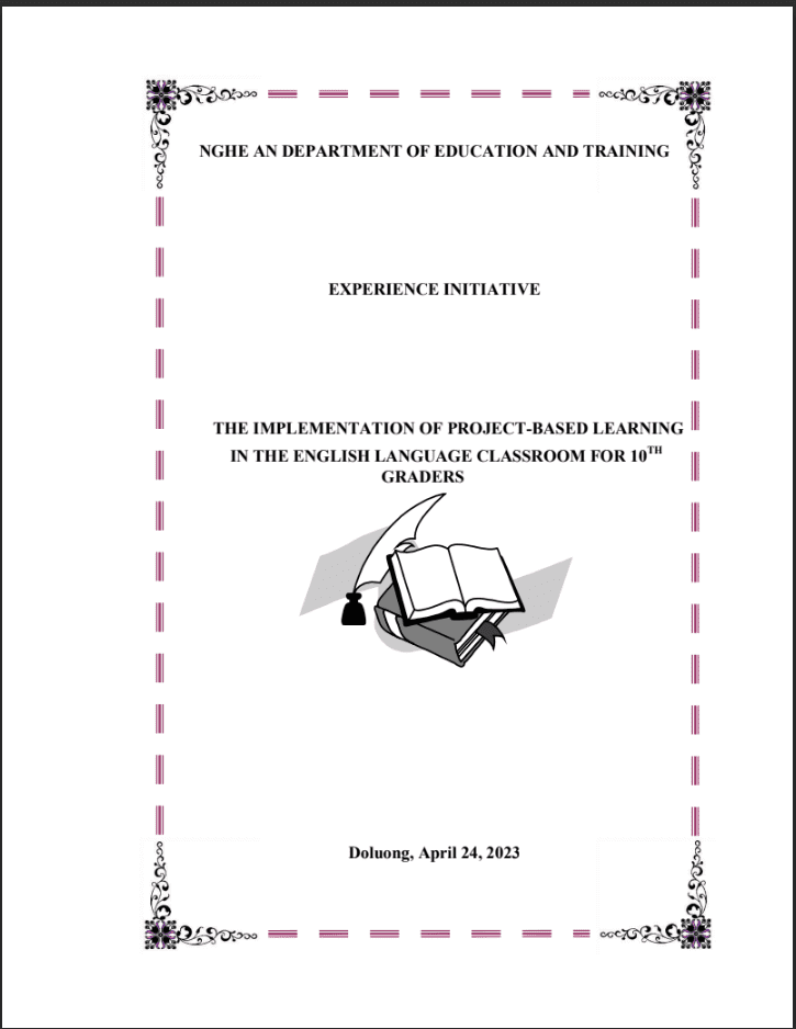 SKKN “Designing Listening Mock test to support 10 graders to get familiar with listening questions in the final exams”.