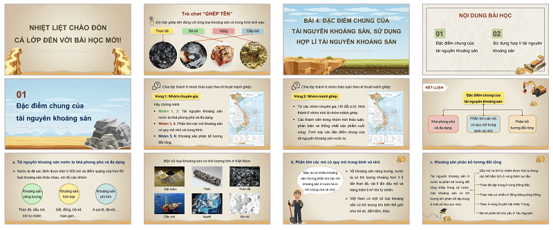 Bài 4: Đặc điểm chung của tài nguyên khoáng sản, sử dụng hợp lí tài nguyên khoáng sản