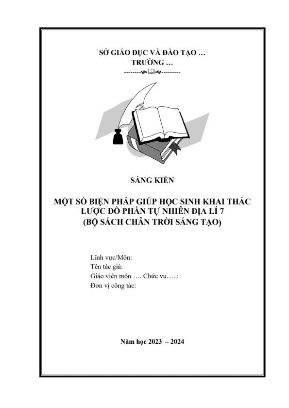 Một số biện pháp giúp học sinh khai thác lược đồ phần tự nhiên Địa lí 7 (Bộ sách Chân trời sáng tạo)