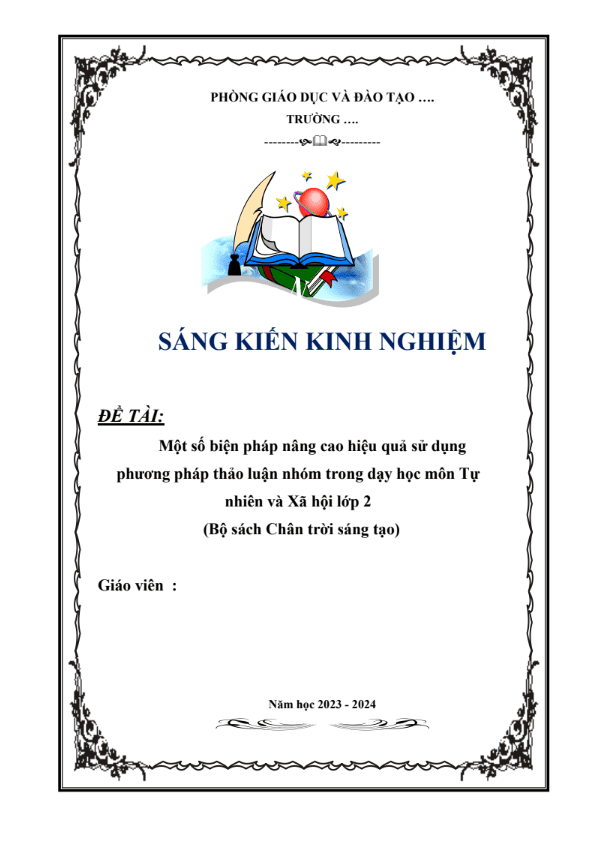 Một số biện pháp nâng cao hiệu quả sử dụng phương pháp thảo luận nhóm trong dạy học môn Tự nhiên và Xã hội lớp 2 (Bộ sách Chân trời sáng tạo)